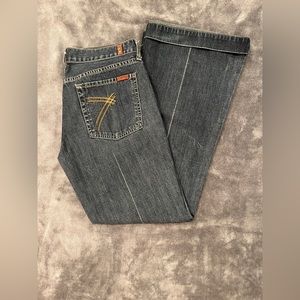 Women’s 7 For All Man Kind jeans, low rise, waist 30